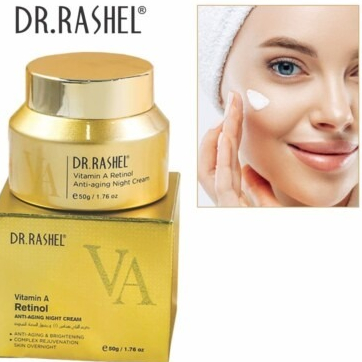 100% Original Dr. Rashel Vitamin A Retinol Anti-Aging Night Cream – Intensive Skincare Formula, 50ML