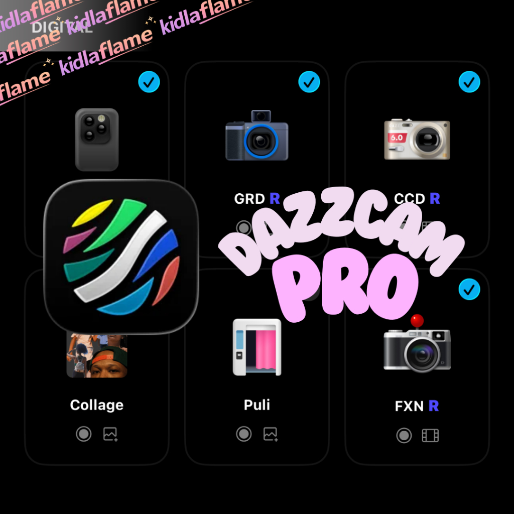 DAZZ CAM Pro Digital Vintage Camera Unlocked Ios lifetime with individual warranty