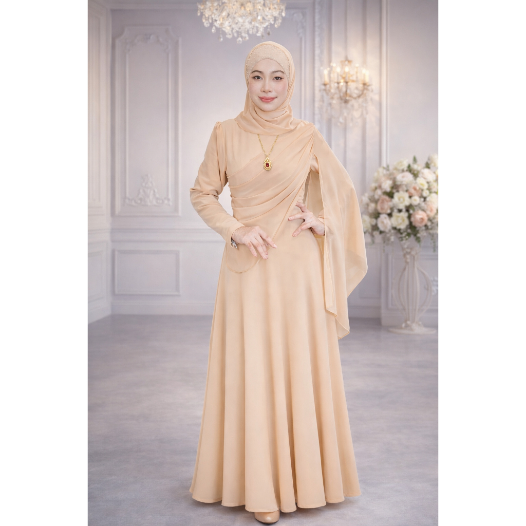 NEW EXCLUSIVE JUBAH MUSLIMAH BATIK STYLE READY STOCK JUBAH RAYA BY UWAIM