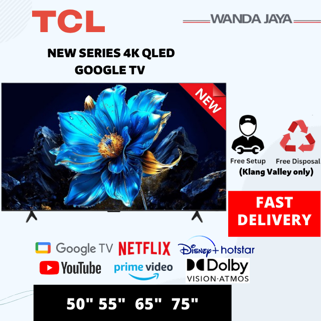 [FAST DELIVERY] TCL NEW 2026 QLED GOOGLE TV Televisyen 电视机 T6D