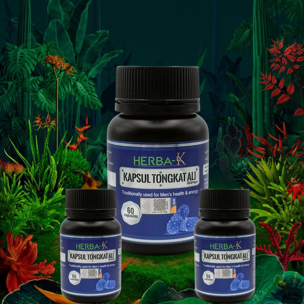 CAPSULE TONGKAT ALI ORIGINAL / HERBA K KAPSUL TONGKAT ALI ASLI / LULUS KKM / KECEDERAAN / TENAGA / PADU / TAHAN / LIBIDO