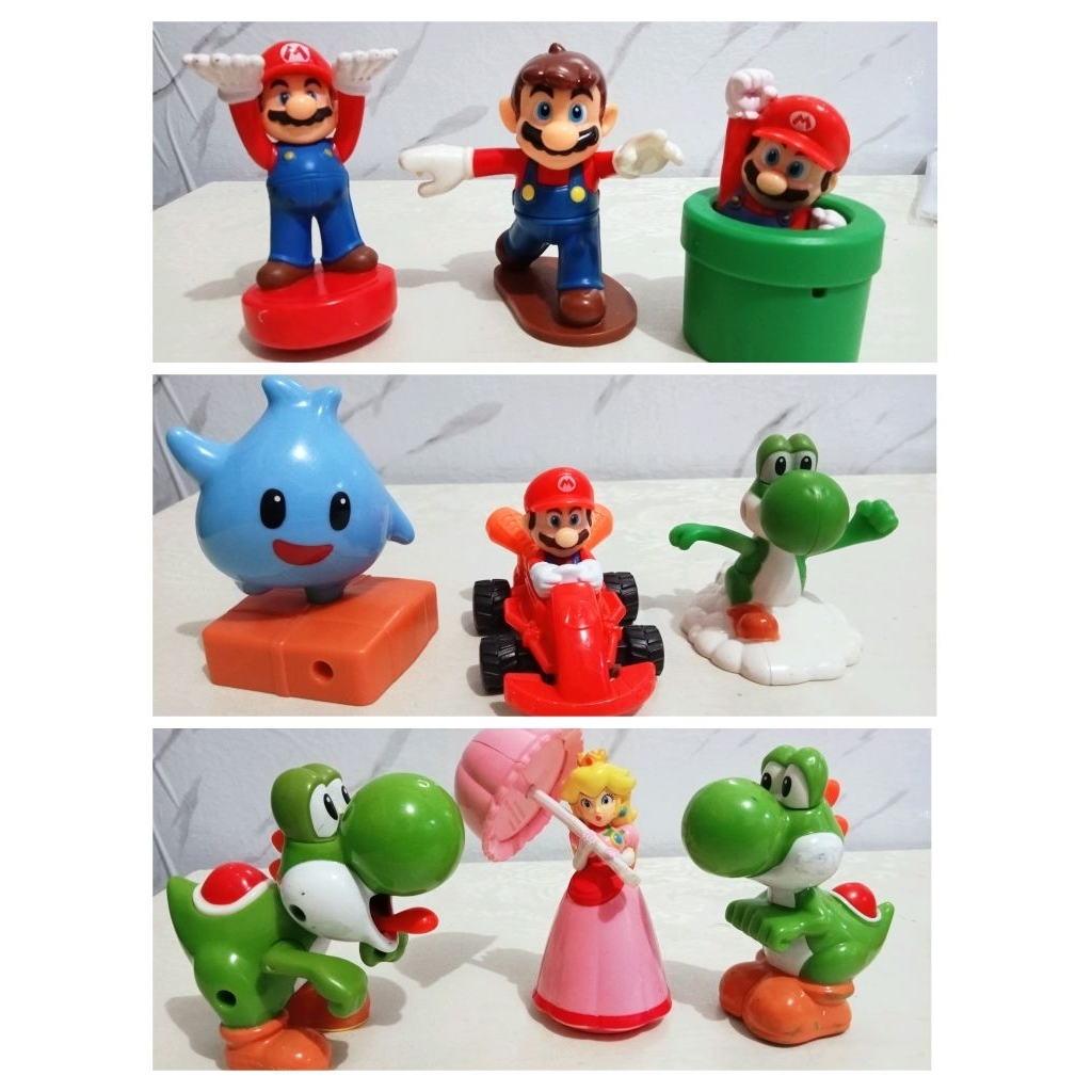 Pre-owned Pre-loved McDonald's McD Happy Meal Toys Super Mario Mcdonalds Preloved