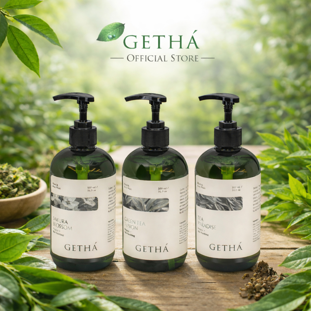 (HOT SELLING) Getha Premium Organic Body Wash 500ml / Shower Gel