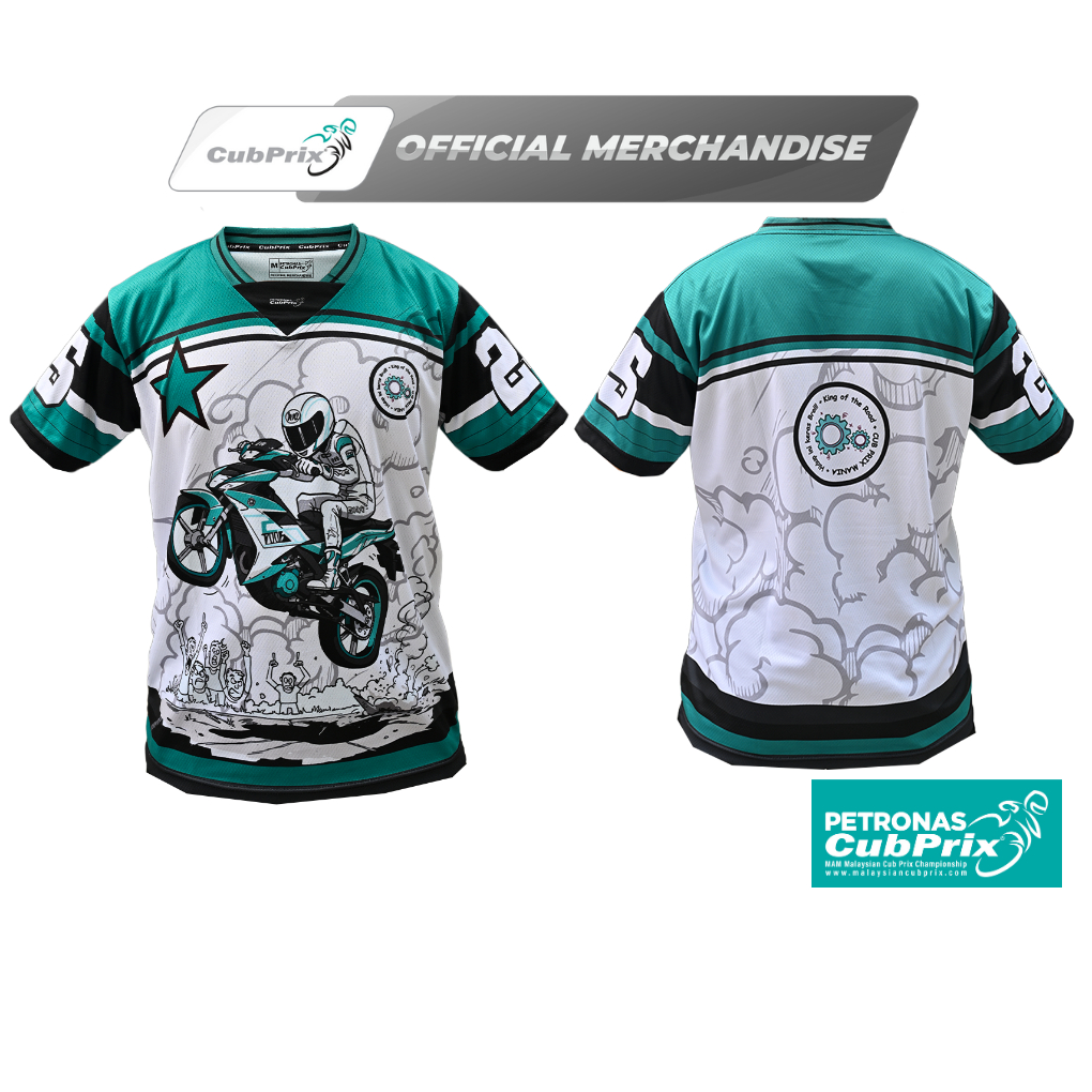 PETRONAS Cub Prix Official Merchandise NFL Collar Sublimation Jersey White