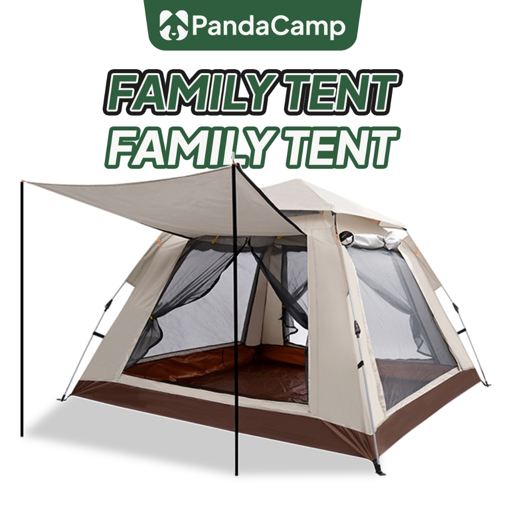 Khemah Keluarga Camping Automatic Family Tent Foldable Waterproof Kemah Outdoor Tent Hiking Picnic