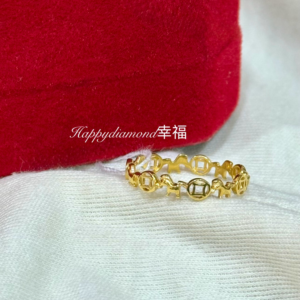 916黄金马上有钱戒指/916 emas cincin kuda/ 916 gold horse design ring