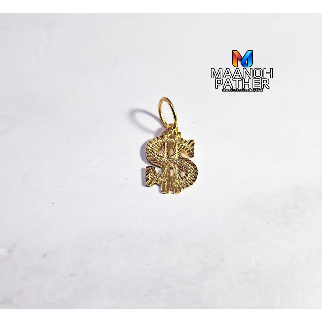 916 DOLLAR PENDANT-916 PENDANT-916 INDIAN FULL GOLD DOLLAR PENDANT-916 GOLD DOLLAR LOKET-916 EMAS-916 DOLLAR LOKET-916 G