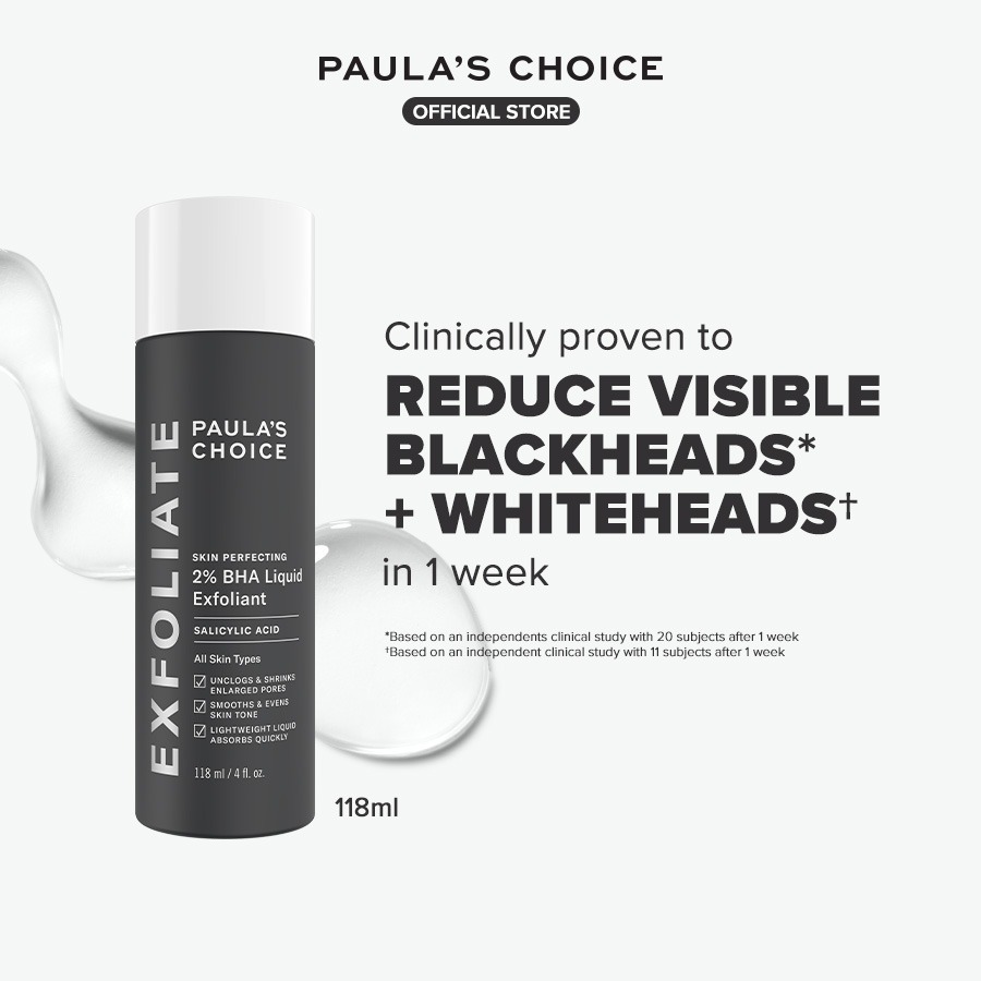 Paula's Choice Skin Perfecting Eksfoliasi Cecair 2% BHA Asid Salisilik - 2% BHA Salicylic Acid Liquid Exfoliator