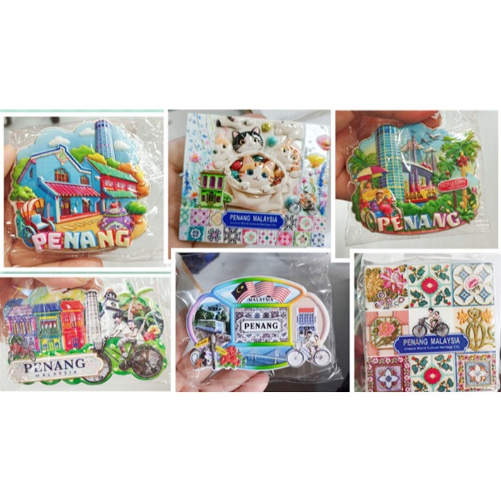 #2 Penang Street Art Penang TRAVEL Collection Souvenir Fridge Magnet