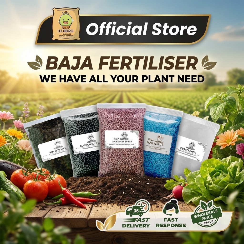 Baja Fertilizer Booster Untuk Paksa Bunga/Buah/Subur/Sayur/Organik/Garam/Kopi/Tahi Ayam/ERP/Dolomite/Organic/Milagro