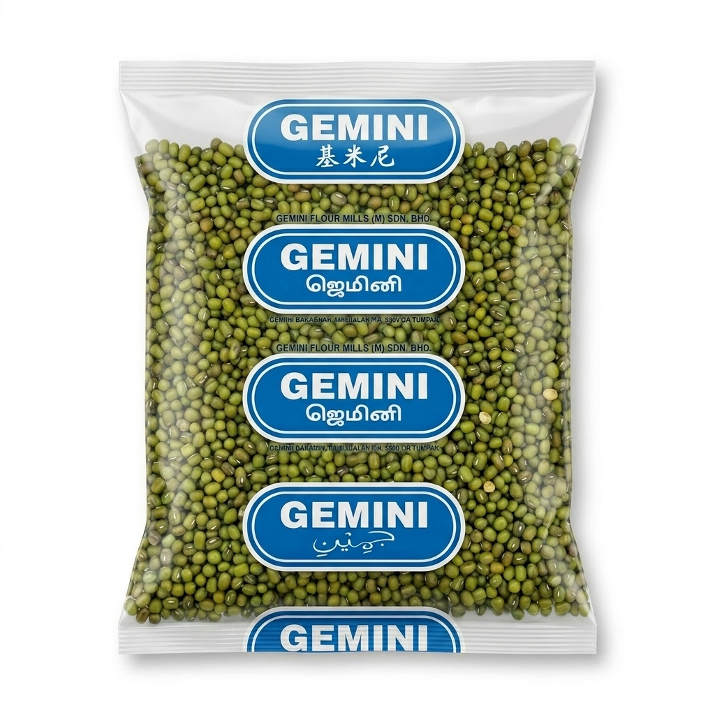 GEMINI GREEN MUNG BEANS 300g/Kacang Hijau 300g/Paasi Payiru 300g/Premium/High Quality/Protein/Health