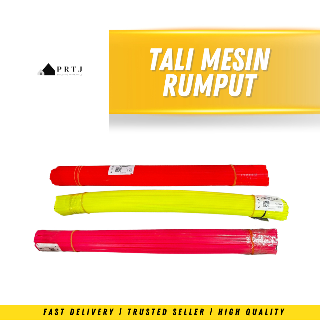 Tali Mesin Rumput 12 Inch Siap Potong 3.5MM 2.7MM/ Square Triangle Line Nylon Trimmer Grass Cutter Machine
