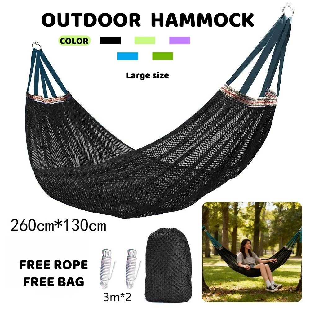 Camping Hiking Hammock Double Outdoor Foldable Hammock Travel Hammock Ice silk hammock