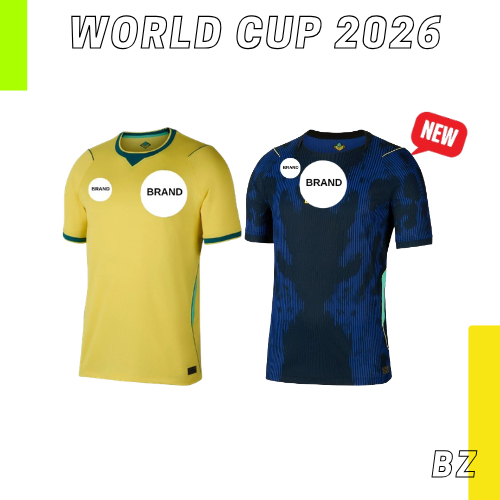 (NEW)Brasil_Brazil Home Away Kit World Cup 2026 Football Jersey Fan Player Issue Murah Kualiti 巴西2026世界杯主客场球衣(BZ)