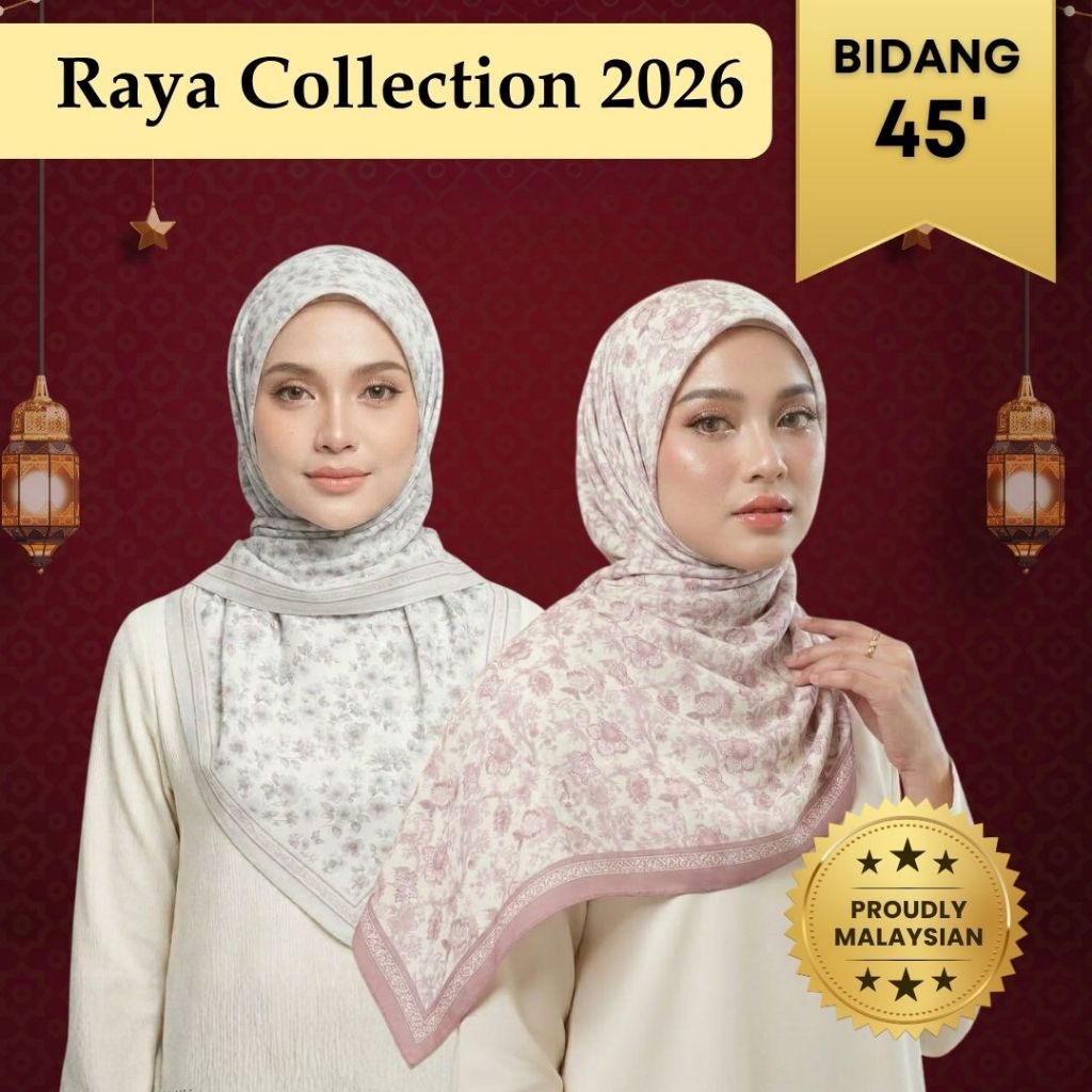 ZOE ARISAH BIDANG 45 PRINTED TUDUNG BAWAL SCARF