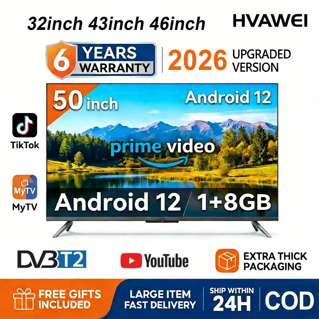 HVAWEI Smart TV 32 inch Android Murah Google TV With Netfilx Fast Delivery