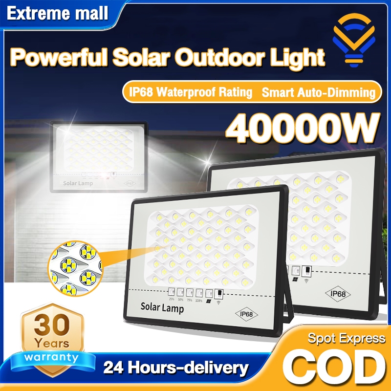 Lampu Solar Floodlight IP68 Waterproof | Lampu Sorot Solar Kawalan Jauh 10 Tahun Warranty 太陽能燈