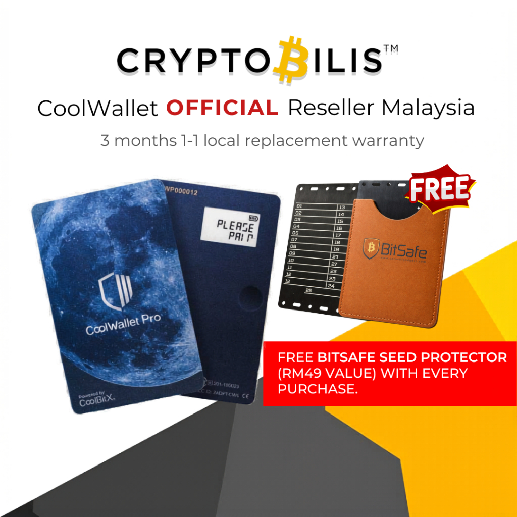 CoolWallet Pro - CoolWallet Authorized Reseller (CryptoBilis) Bitcoin / Cryptocurrency Hardware Wallet