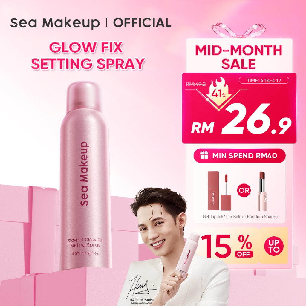 Sea Makeup Stayput Glow Fix Setting Spray | Longlasting | Hydrating