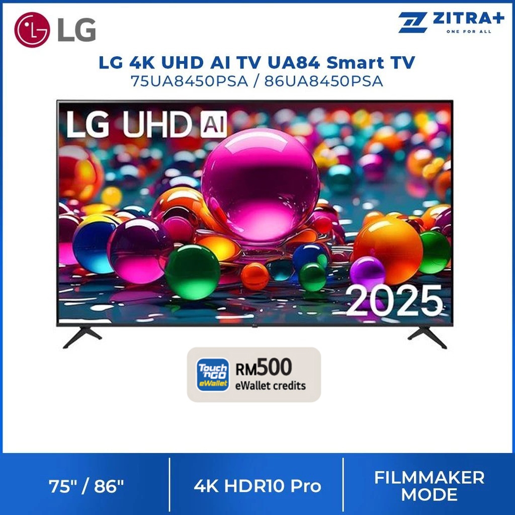LG (75") 75UA8450PSA / (86") 86UA8450PSA 4K UHD AI TV UA84 Smart TV Televisyen 电视机