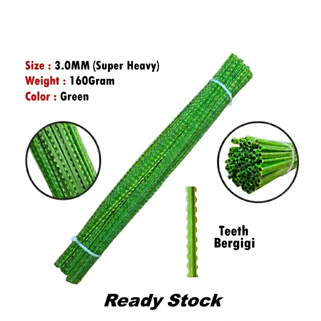 3.0MM Trimmer Line Heavy Duty | Teeth Bergigi Grass Cutter Nylon Line | Mesin Rumput Tali Potong Rumput Brush Cutter Lin