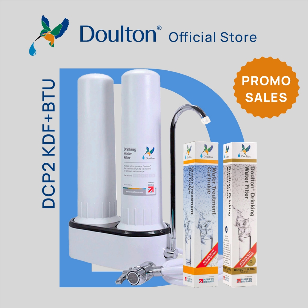 Doulton DCP2 KDF 9004 Heavy Metal Reduction +BTU 2501 Biotect Ultra Water Filter Purifier System