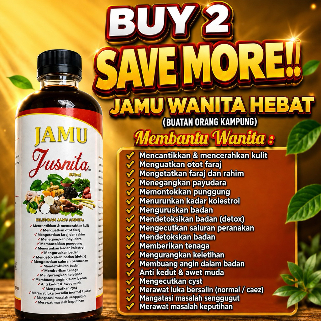 Jamu JusNita KETAT/PUTIH (Jus Tradisional Orang Kampung)