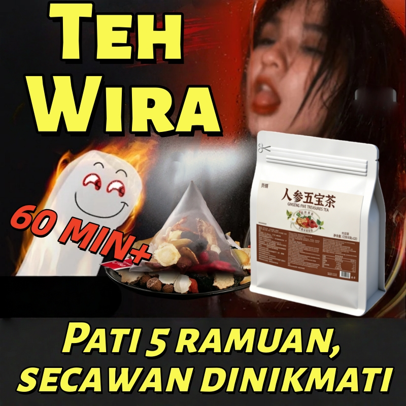 [Wira Tahan Lama] Ginseng Ngũ Bảo Tea - Tingkatkan ketahanan, pulihkan tenaga & kurangkan cepat letih selepas kerja
