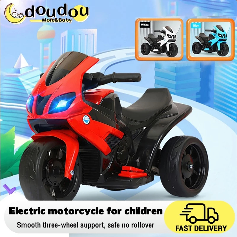 Ready StockBaby Electric Motor Rechargeable Music Motorcycle Lightweight Powerful Driving Force儿童摩托