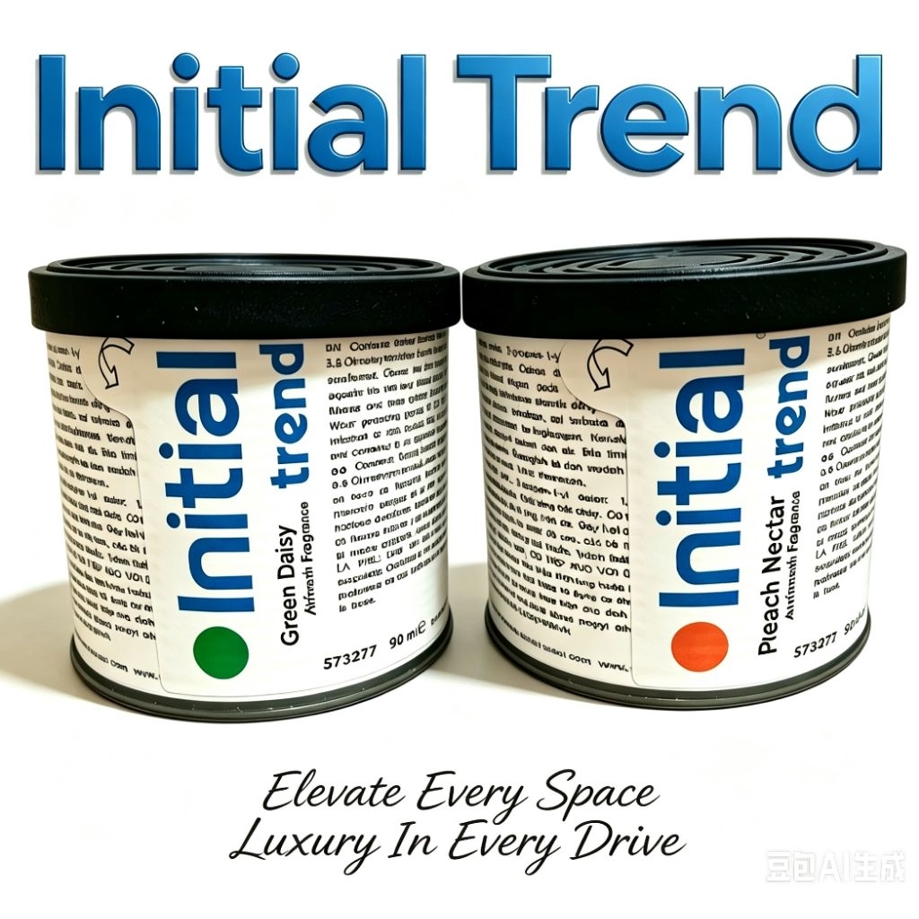 Initial Trend car perfume Peach Nectar Original 90ml Cecair [Free Cover & Mat]