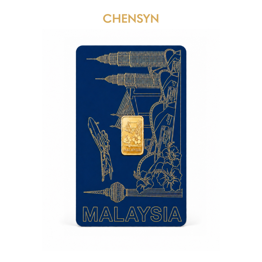 CHENSYN 999.9/24K Pure Gold Bar Pamp Jongkong Emas 999 Hadiah Malaysia Silk&hellip;