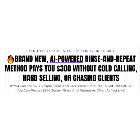AI-Powered Rinse-and-Repeat Method Pays By Paul James (Video Course)
