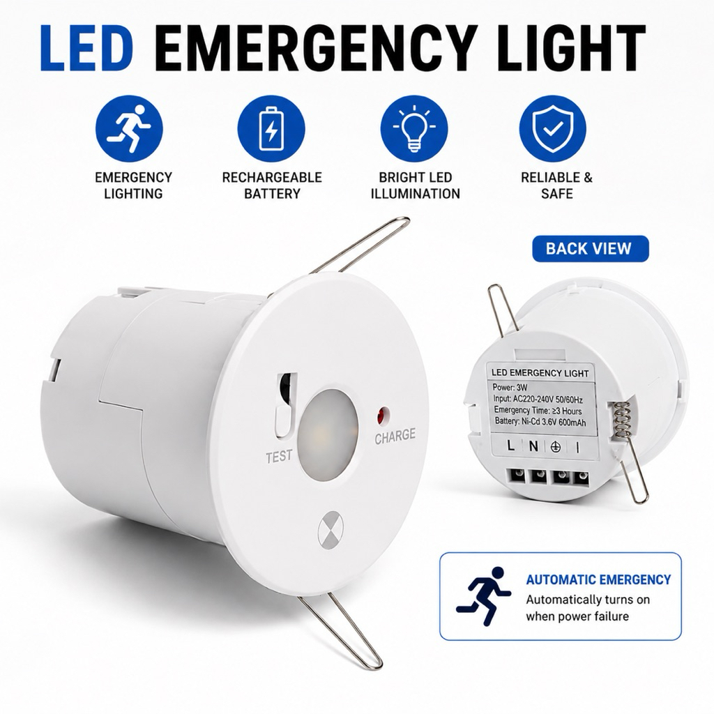 NEW LED Emergency Downlight – Reliable Emergency Backup Lighting