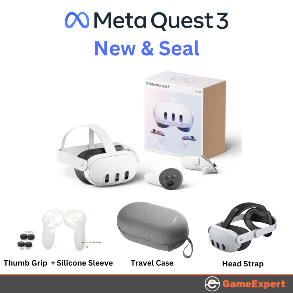 Meta Quest 3S / Meta Quest 3 VR Virtual Reality Headset (Official Product) Brand New