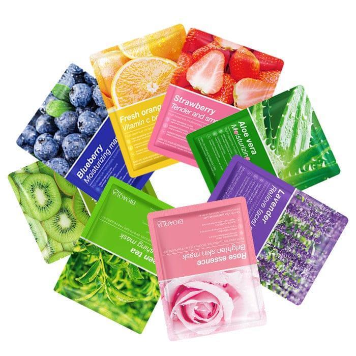 BIOAQUA Moisturizing Facial Mask 1pc Collagen Centella Hyaluronic acid Vitamin C