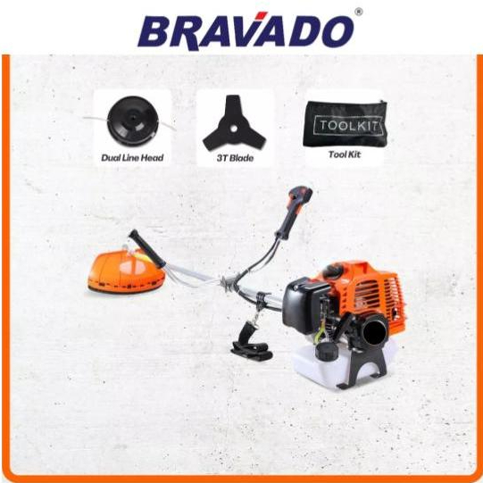 BRAVADO/APACHE Mesin Potong Rumput Straight Shaft Heavy Duty 2 Stroke Brush Cutter Gasoline Cutter Lawn Mower 割草機汽