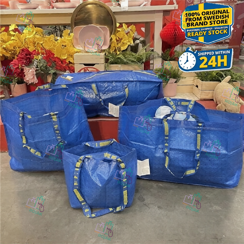 Blue Reusable FRAKTA Carrier bag Cool bag ikea Eco Friendly Carrier Multipurpose Shopping Storage Beg & Coin Pouch