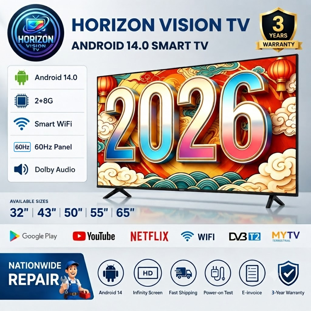 【3 year warranty】Smart TV borderless 32 43 50 55  inch Voice-controlled wifi android Television YouTube HDMI