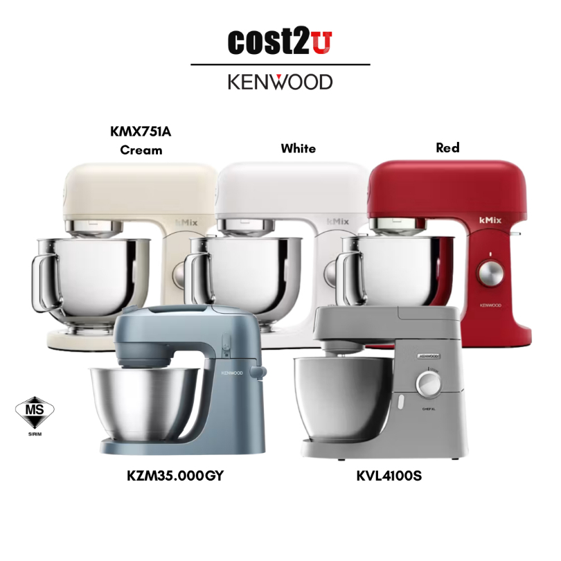 Kenwood Kmix Stand Mixer Kitchen Machine | KVL4100S KMX751ACR KMX751ACR KMX751AWH KZM35.000GY Mesin Pengadun Berdiri 搅拌机