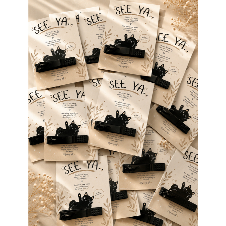 Funny Farewell Card Goodbye Team Card | Kad Perpisahan Colleague Boss Teacher | Office Farewell Gift Card A7 /mini gift