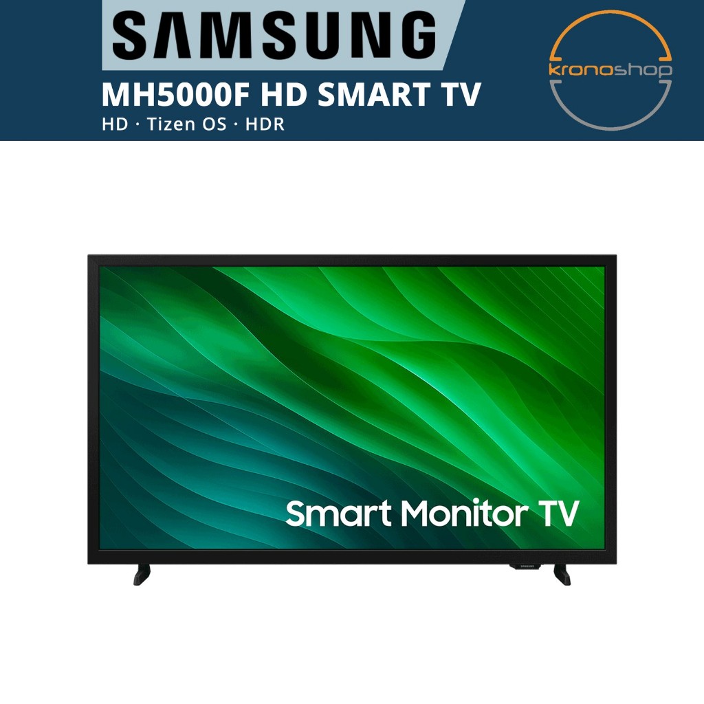 Samsung LS32H5000FKXXM 32" HD Smart Monitor TV Tizen HDR10+ Wi-Fi Bluetooth