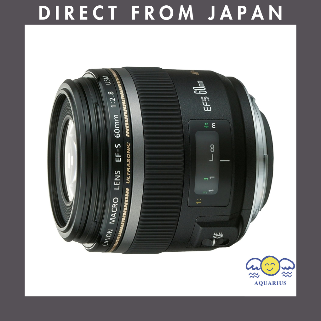 【Used】Canon Prime Macro Lens EF-S60mm f/2.8 Macro USM (APS-C Compatible) Fully Tested in Japan, Works Perfectly Direct from Japan