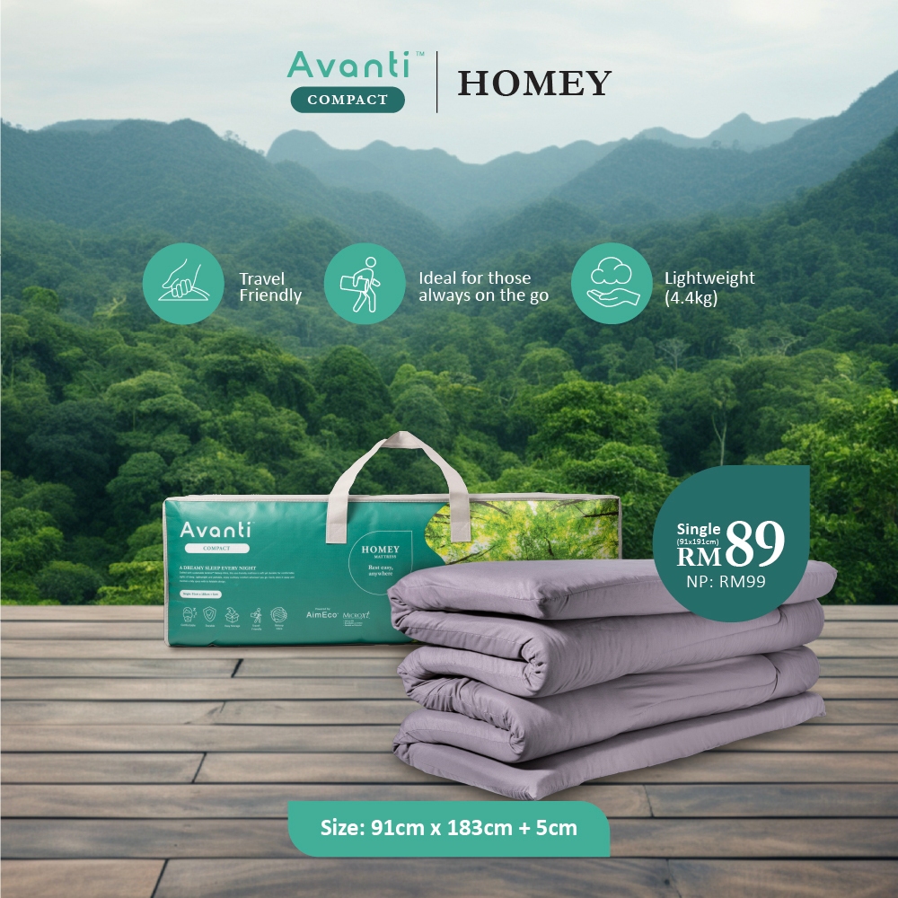 Avanti Foldable Mattress | Fivefold & Trifold | Camping Mattress | Free Storage Bag | Washable Cover | Sustainable