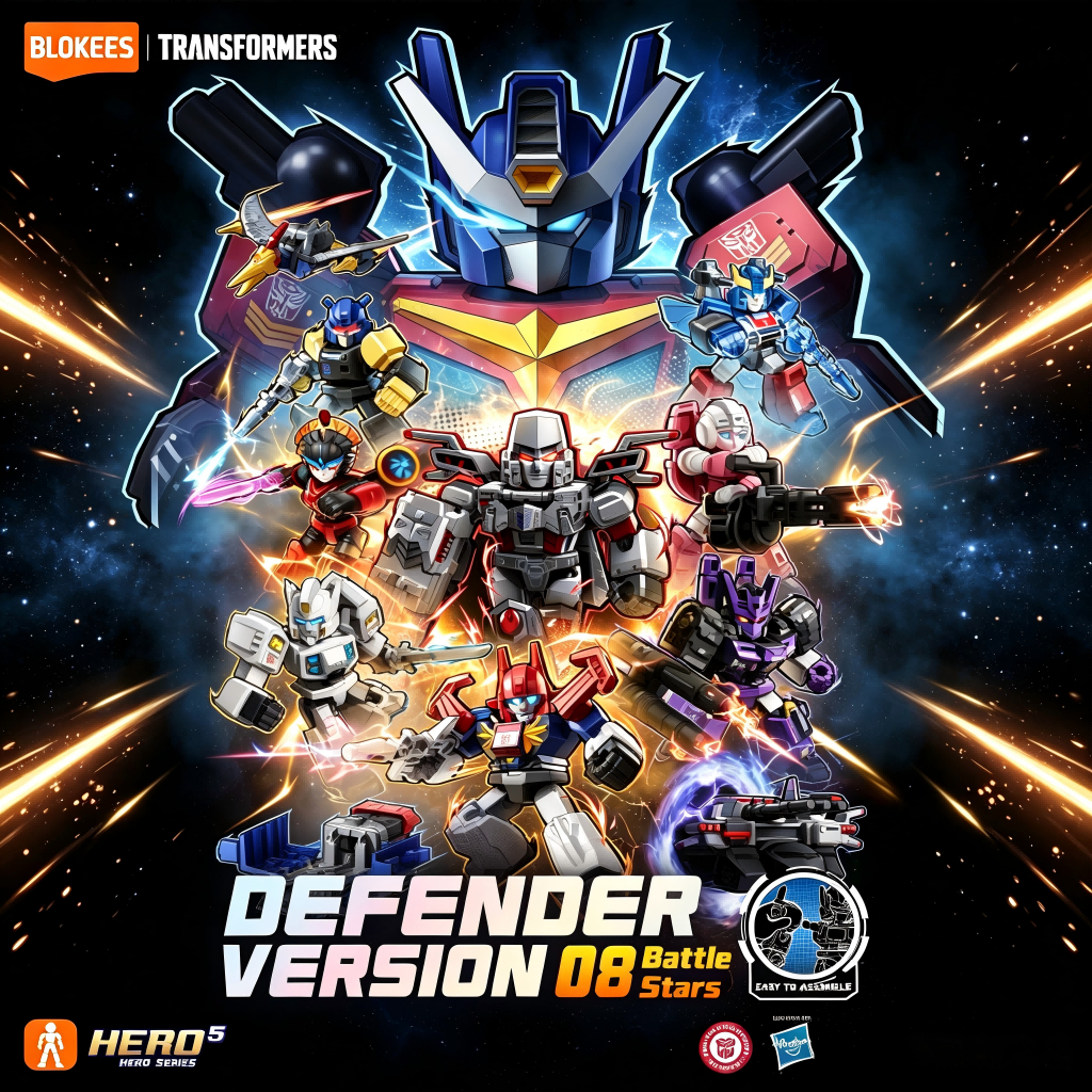 BLOKEES Transformers DV08 Blind Box Mini Figure Model Kit| Battle Stars Whole Box Raya Gift Kids Toy
