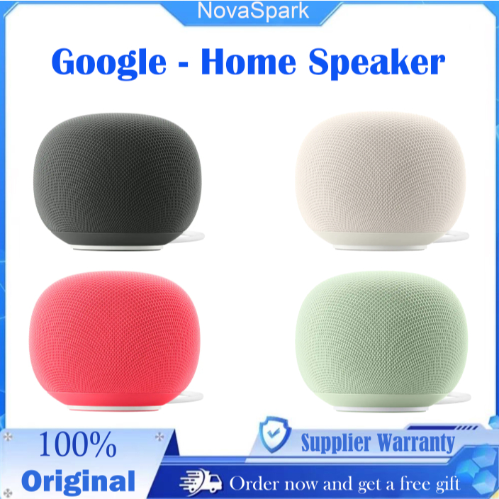 (SHIP TODAY) Google Home Speaker - Smart Speaker with Gemini For Home Voice Assistant and 360-Degree Sound - Porcelain