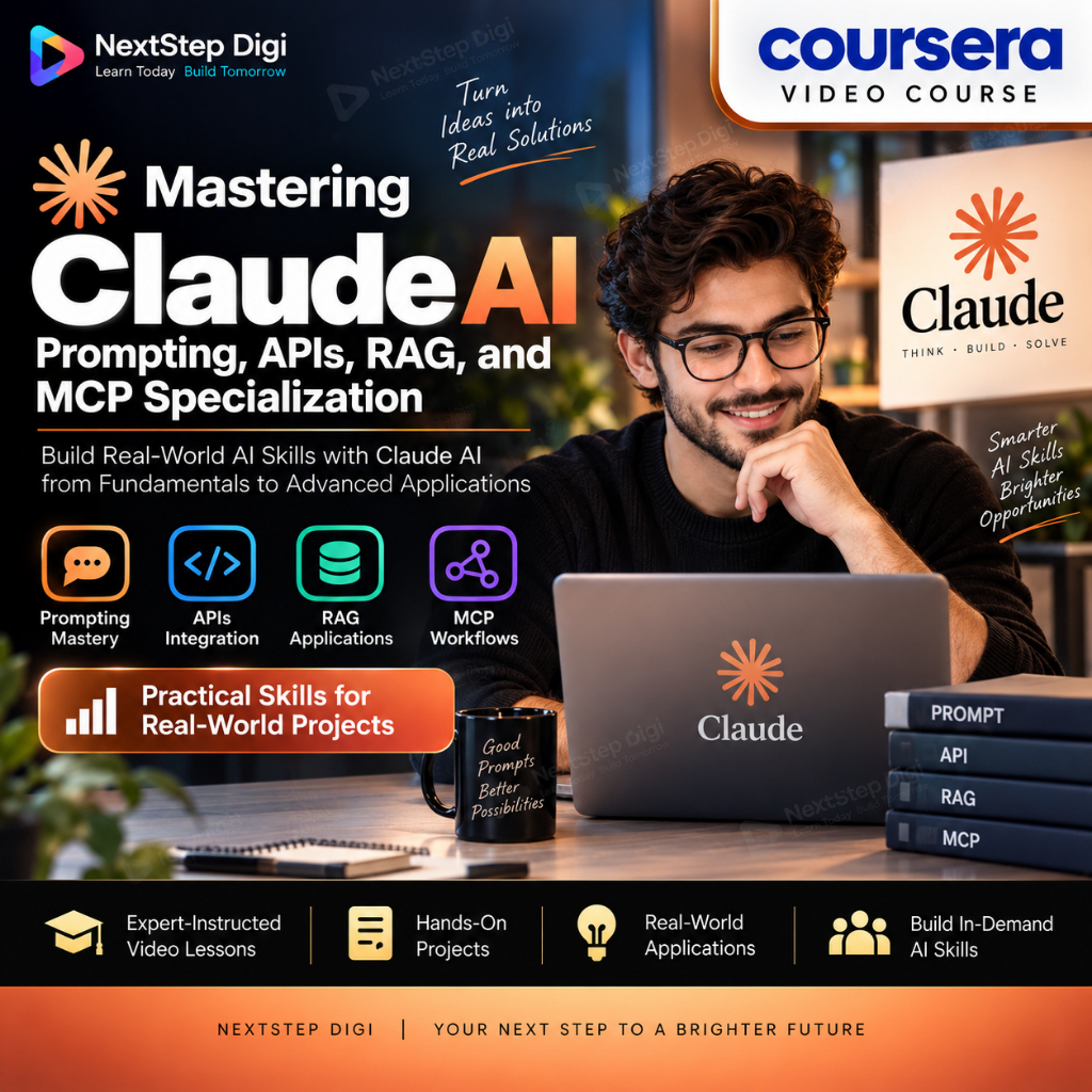 Mastering Claude AI Prompting APIs RAG MCP | (Video Course - Coursera ) Claude AI  | AI Prompt Engineering & Automation