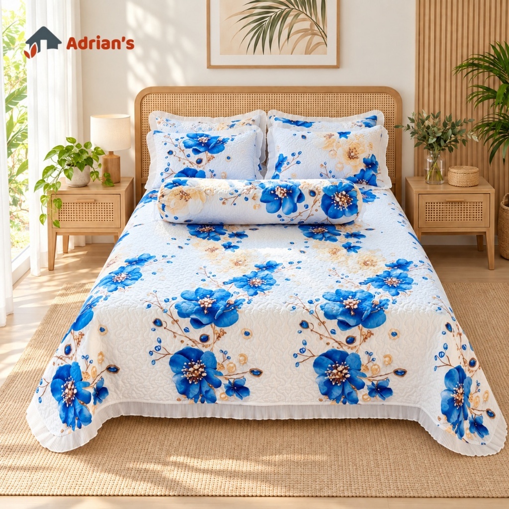 Adrian‘s 6-in-1/3-in-1Cadar Ropol Patchwork SuperQueen /Berkualiti Tinggi / Murah/Selimut lembut