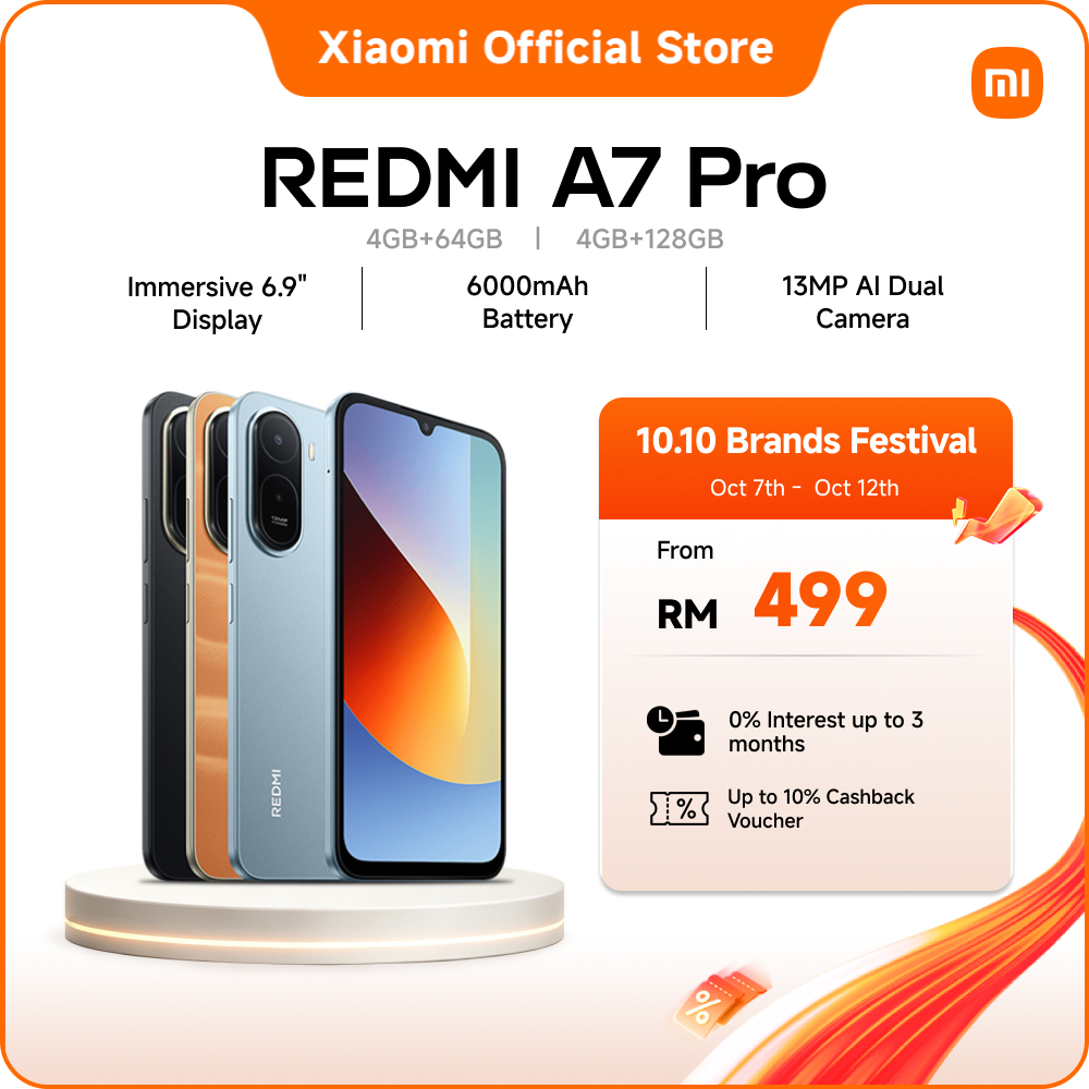 REDMI A7 Pro Smartphone | Immersive 6.9" display, Massive 6000mAh battery, 120Hz high refresh rate, 13MP AI dual camera