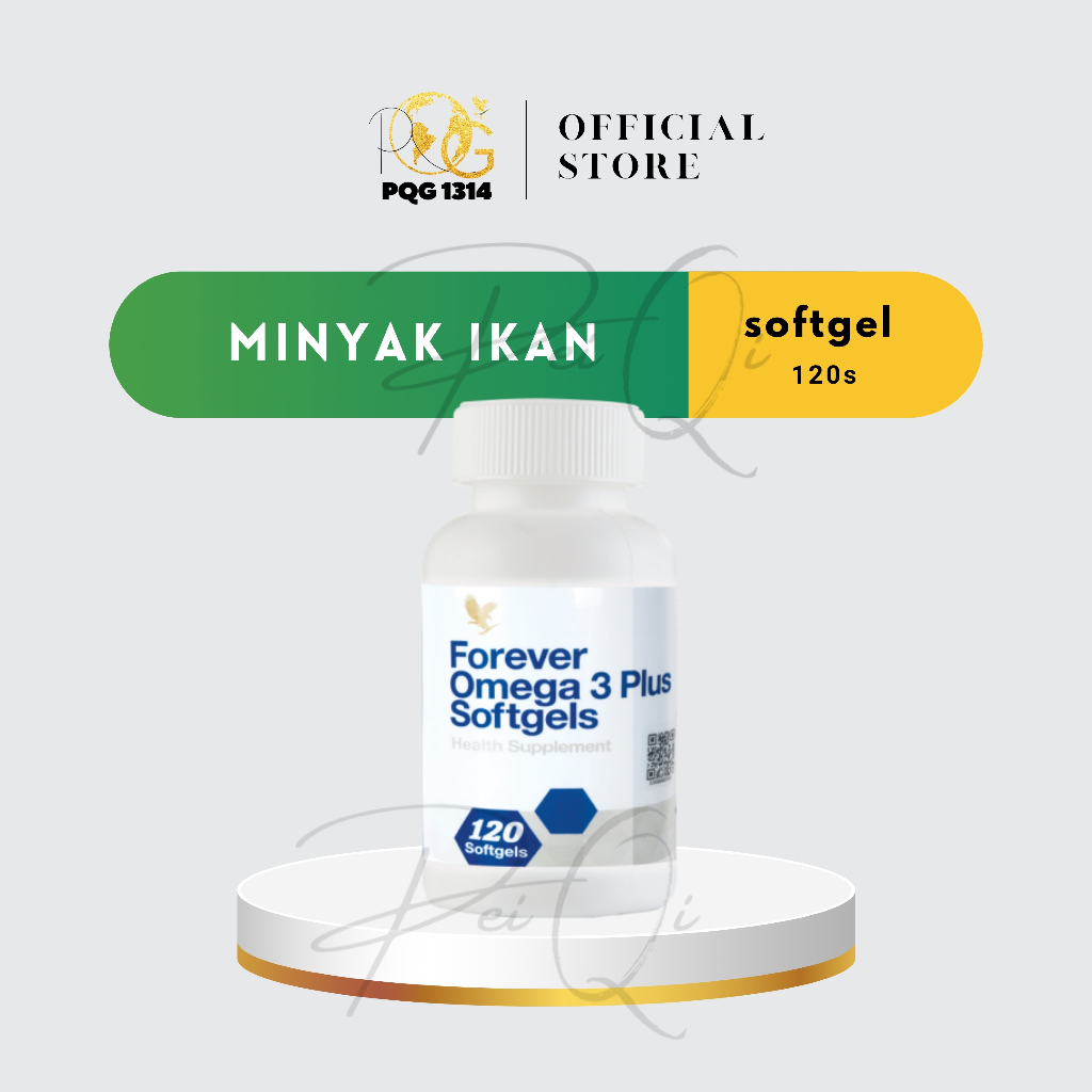 ForeverLiving 【omega 3 plus/minyak ikan】120 Softgels EXP：01/2027 Ready Stock 100% Original