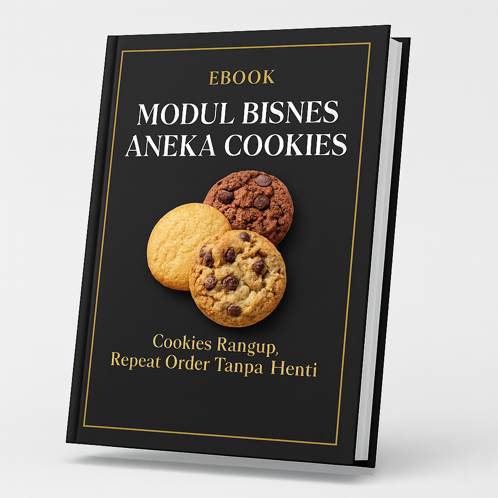 EBOOK MODUL BISNES ANEKA COOKIES | Panduan Lengkap Bisnes Cookies Modal Kecil, Repeat Order Tinggi